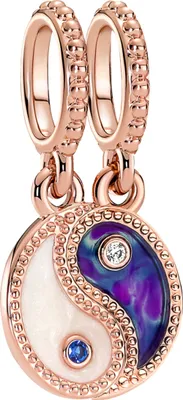 Produktbild von Pandora Charm Anhänger 780098C01 Splittable Yin Yang 14k rose vergoldet
