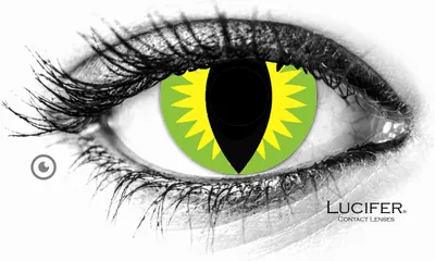 Obrázok produktu pre Lucifer® Green Dragon farebné nedioptrické kontaktné šošovky
