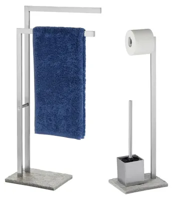 Produktbild von Wenko, Handtuchständer,  Stand WC Garnitur, granit