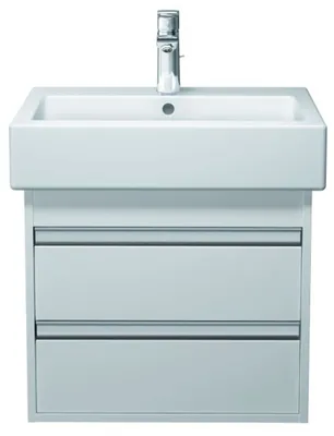 Produktbild von Duravit Waschtisch Vero 045460, 600mm, mit Überlauf, Hahnlochbank, 1 Hahnloch, weiß, 1 Stk.