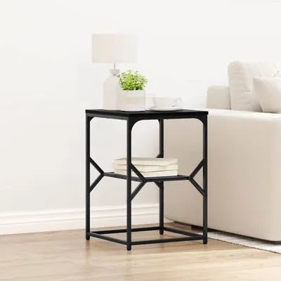 Produktbild von "2026 Promotion" Beistelltisch - mit Stauraum - Schwarz Eichen-Optik 41x40x60 cm - Sofatisch CC32466