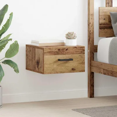 Obrázek produktu pro Maison Exclusive - Noční stolek z recyklovaného dřeva, rozměry 35 x 35 x 20 cm, materiál: dřevovláknitá deska