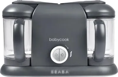 Produktbild von BÉABA Babycook Duo, 4-in-1 Babynahrungszubereiter, XXL 2200 ml, Schnelle Dampfgarung, Dunkelgrau