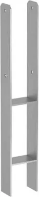 Immagine prodotto di Staffa di base della colonna tipo H in acciaio 91x600x6 mm