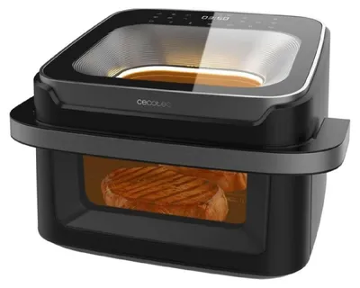 Obrázek produktu pro Cecotec Cecofry Advance 10000 Full Vision, Horkovzdušná fritéza, 10 l, 40 °C, 200 °C, Dvojitý, Černá