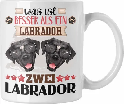 Produktbild von Trendation - Labrador Besitzer Tasse Geschenk Lustiger Spruch Geschenkidee Was Ist Besser Als Ein Labrador (Weiß)