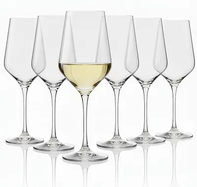 Weingläser Set 6er-Pack 400 ml bleifreies Kristallglas spülmaschinenfest