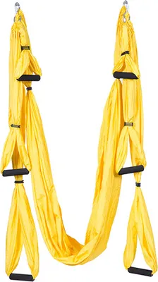 Obrázek produktu pro Joga Swing Hammock Trapeze Sling Aeria Home Gym Anti-gravitační inverzní fitness (jasně žlutá)
