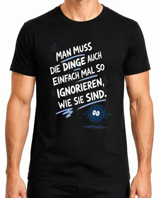 Productafbeelding van "Gewoon en wat er ook gebeurt" - Statement T-shirt voor heren, zwart, maat M
