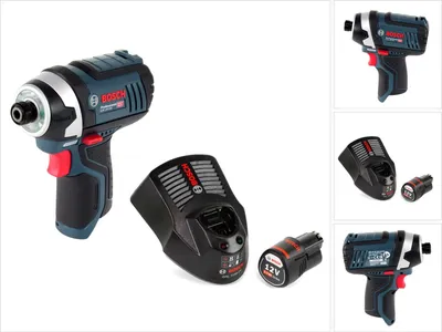 Produktbild von Bosch GDR 12V-105 Akku Drehschlagschrauber 12V 1/4" 105Nm + 1x Akku 2,0Ah + Schnellladegerät
