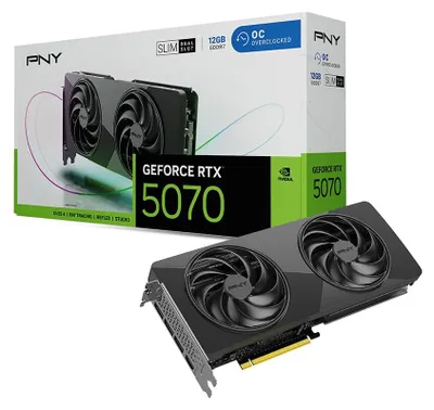 Produktbild von PNY GeForce RTX 5070 SLIM OC 12GB