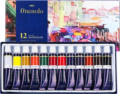 Immagine prodotto di Colori acquerello Finenolo 12ml.12 colori