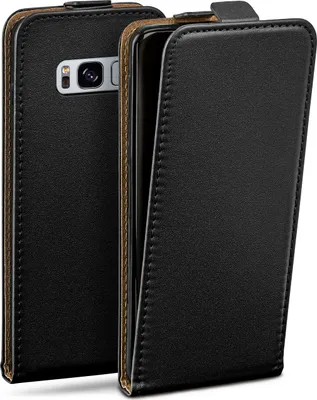 Produktbild von moex® Flip Case kompatibel mit Samsung Galaxy S8 - Hülle mit 360 Grad Schutz, Schwarz