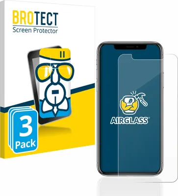 Produktbild von 3x BROTECT Schutzglas für Apple iPhone X / Xs / 11 Pro Schutzfolie Panzer Folie Glas Display Schutz klar
