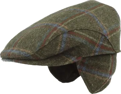 Ohrenschutz Flatcap aus Wolle von Hut-Breiter  in grün