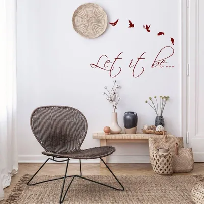Motivationsspruch „Let It Be“ – Decords Wandtattoo, Produktansicht 1