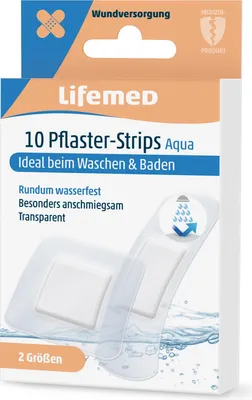 Image de Lifemed Pflaster-Strips "Aqua" transparent 10er