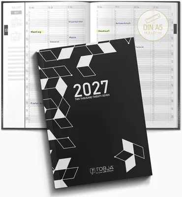Produktbild von Kalender 2026 A5, Wochenplaner, 15-Minuten-Intervalle, Buchkalender, für Friseure