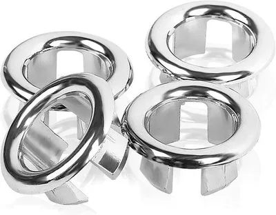 Produktbild von Rundes Überlaufdeckel-Set aus 4 Stück für Bad und Küche