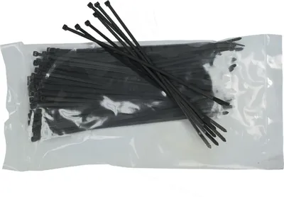 Produktbild von Kabelbinder 3,6x200mm schwarz 100 Stück - für den Außenbereich -