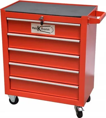 Obrázok produktu pre Dielenská skriňa - vozík na náradie 5 zásuvkami 75 × 62 × 33cm