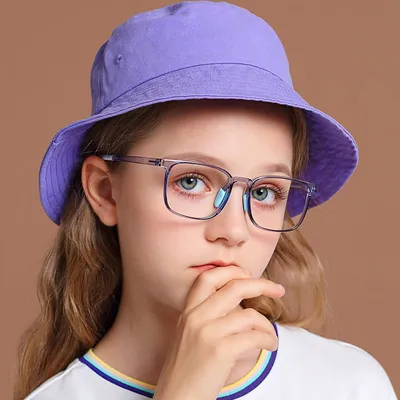 Produktbild von Herren-Korrekturbrille mit flexibler Fassung, klare Gläser, 983G, lila/schwarz
