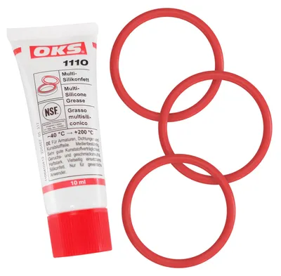 Produktbild von 3x O-Ring passend wie DeLonghi 5332149100 + Silikonfett für Kaffeemaschine