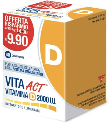 Immagine prodotto di Vita Act Vitamina D 2000Ui 60 Compresse