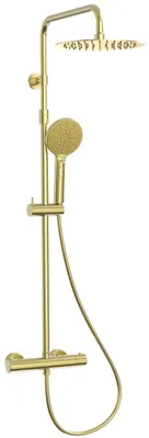 Image de Luisa colonne de douche thermostatique or brossé Essebagno
