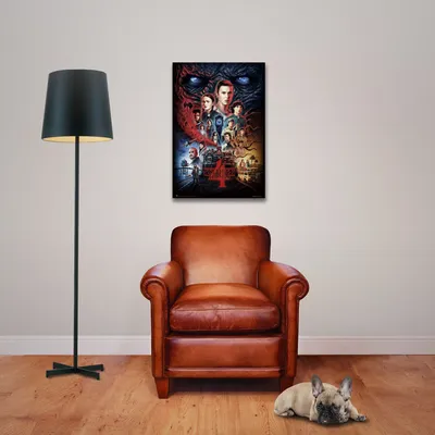Immagine prodotto di Stranger Things - Poster - Casa di Vecna + 1 confezione di tesa Powerstrips® - Contenuto 20 pezzi