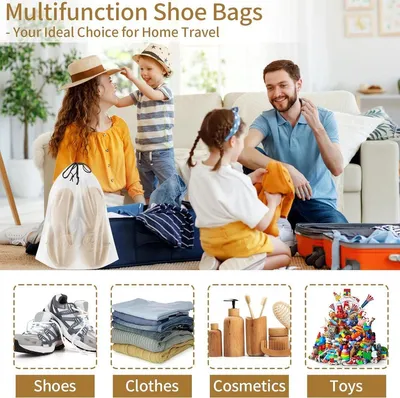 20 Stücke Transparente Schuhbeutel für Reisen