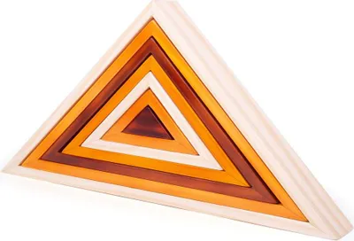 Produktbild von Bigjigs Natürliche Stapeldreiecke aus Holz