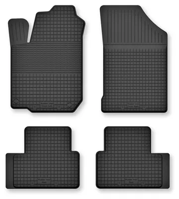 Produktbild von Gummi-Fußmatten für Saab 9-3 II Y3SF 2002-2014 (Kombi/Limousine) – 4-tlg, Schwarz, Semi-Universal, angepasst – Wielganizator Semi-Universal