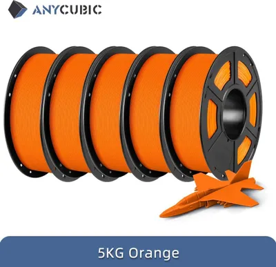 Obrázek produktu pro Filament pro 3D tiskárny – PLA 1,75 mm – 5 kg – FDM/FFF – ekologický – oranžový