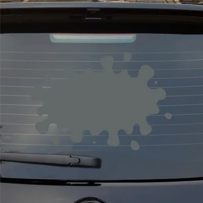 Produktbild von Heckscheibenaufkleber Farbkleks Splash Auto-Aufkleber 55x38 cm Grau Auto Aufkleber Sticker