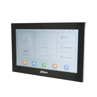 Obrázek produktu pro 10palcový monitor videointerkomu Dahua, barevná dotyková obrazovka, kabelové připojení