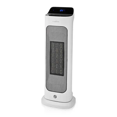 Produktbild von Nedis HTFA20WT, Elektrischer Raumheizlüfter, Keramik, 1,5 m, Drinnen, Flur, Weiß