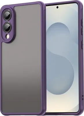 Produktbild von Hülle für Samsung Galaxy S25 Edge - Phonesta AirFrost Semi-Transparent Back Cover - Matt Lila