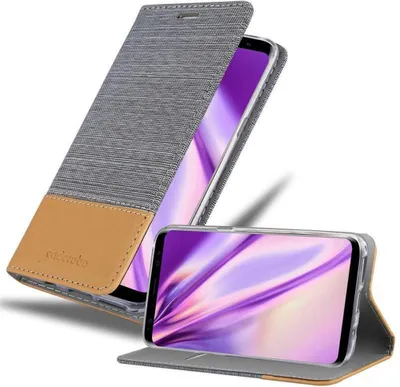 Immagine prodotto di Custodia Cadorabo per Samsung Galaxy S8 custodia protettiva in grigio custodia per cellulare custodia a libro cover