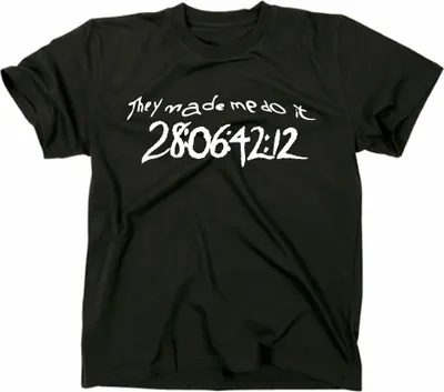Zdjęcie produktu dla Styletex23 T-Shirt Donnie Darko They Made Me Do It, schwarz, XXL