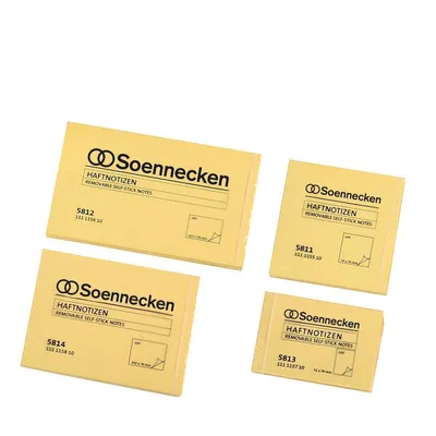 Image de Soennecken Haftnotiz 5813 75x50mm 100Blatt gelb