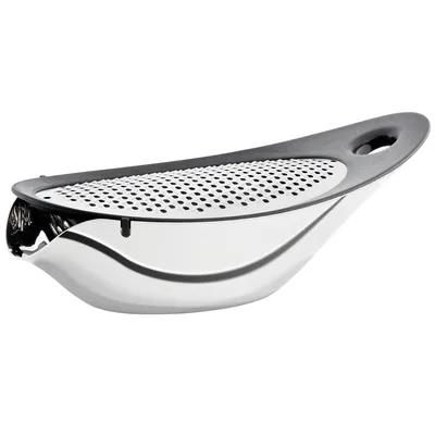 Produktbild von Blomus NAVETTA, Flache Reibe, Schwarz, Edelstahl, Edelstahl, Synthetisch, Aufhängeloch, Horizontal, 102 mm