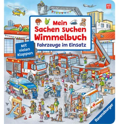 Obrázok produktu pre Mein Sachen suchen Wimmelbuch: Fahrzeuge im Einsatz