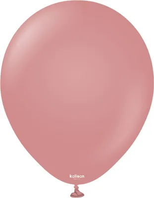 Produktbild von Kalisan Retro-Latexballons aus Rosenholz, Altrosa, 30 cm, 100 Stück.