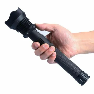 Produktbild von LED Taschenlampe USB wiederaufladbare, 3 Modi einstellbarer Fokus Taschenlampe für Camping, Wandern