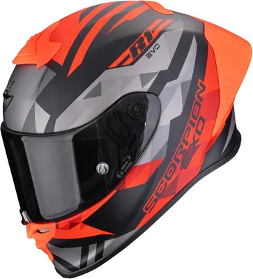 Produktbild von SCORPION EXO-R1 EVO II AIR VALERE in Matt Schwarz-Rot Größe M