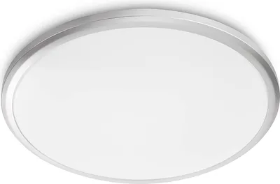 Image de Philips Plafonnier LED Spray, pour la salle de bains, 12W, indice de protection IP44, blanc, lumière blanche chaude (2700K)