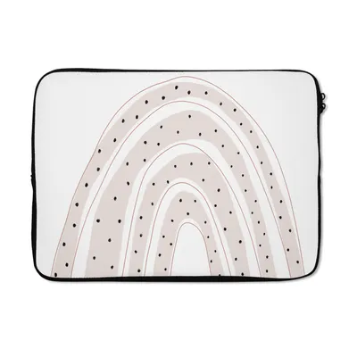 Produktbild von MuchoWow® Laptop Hülle 13 Zoll Regenbogen - Tupfen - Pastell Laptoptasche - Laptophülle - Sleeve - Rundumschutz
