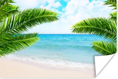 Produktbild von MuchoWow® Poster Tropisch - Strand - Meer 180x120 cm - Fotoplakat
