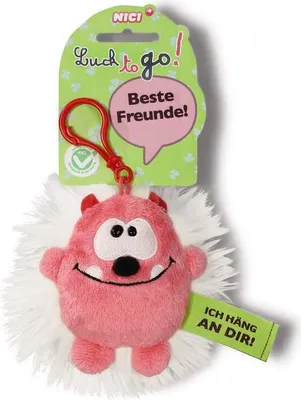 Produktbild von Nici SA pink/weiß Beste Freunde! 10cm Bb Karabiner 37158